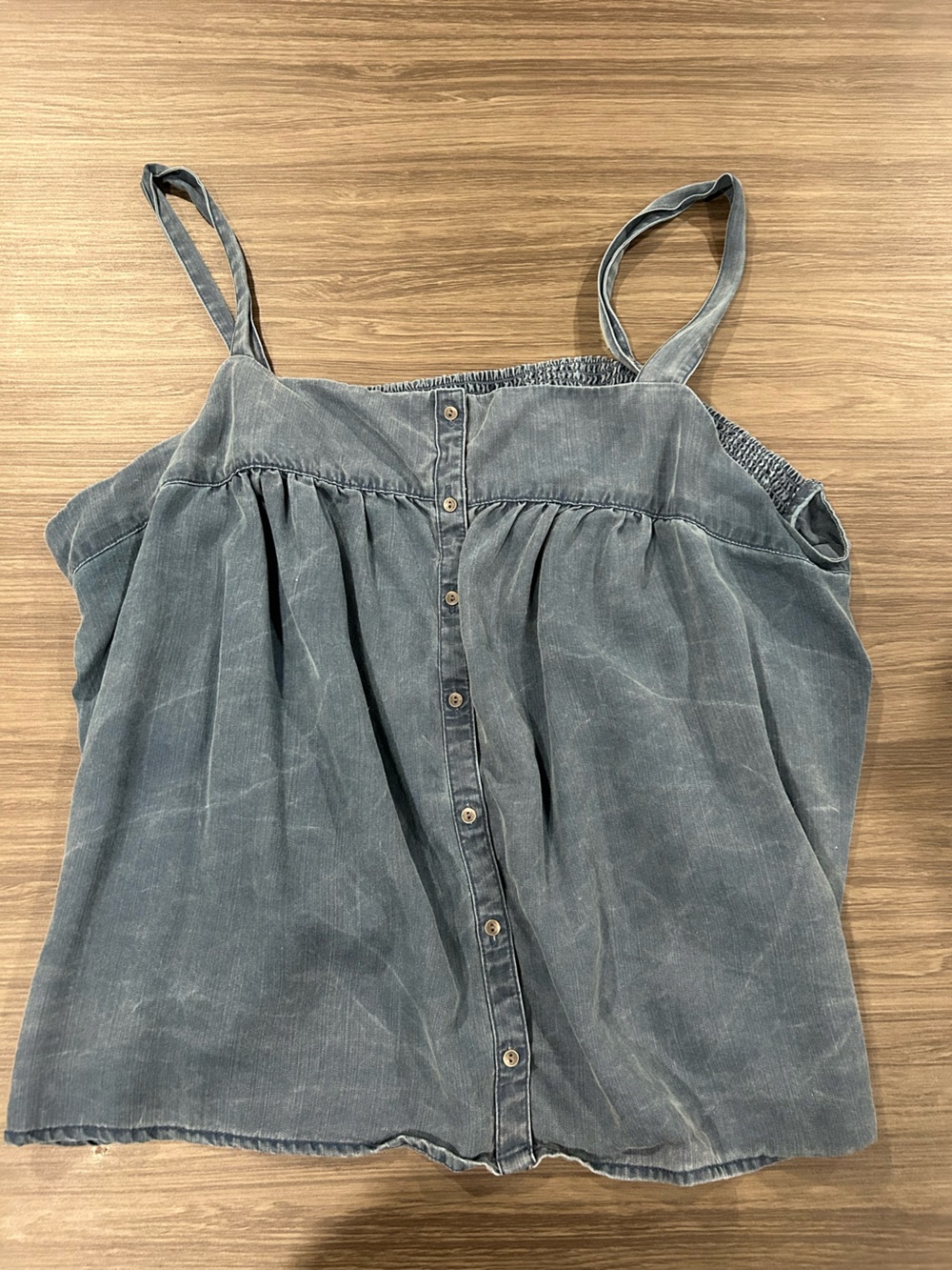 Old Navy Washed Blue Denim Tank Top